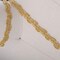 ½" Metallic Gold Swirl Braided French Gimp Trim – Indian-Inspired Zig Zag Metallic Border with Scalloped Edging